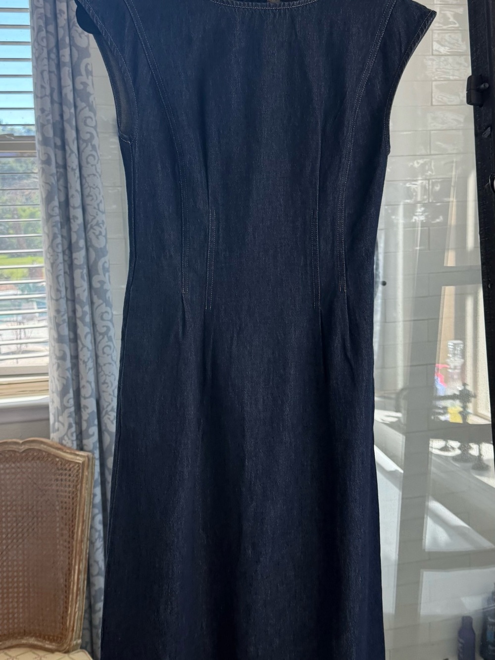 Banana Republic Dark Blue Denim Midi Dress